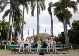 U.S. 7th Fleet Band performs at Gregory Street Amphitheater