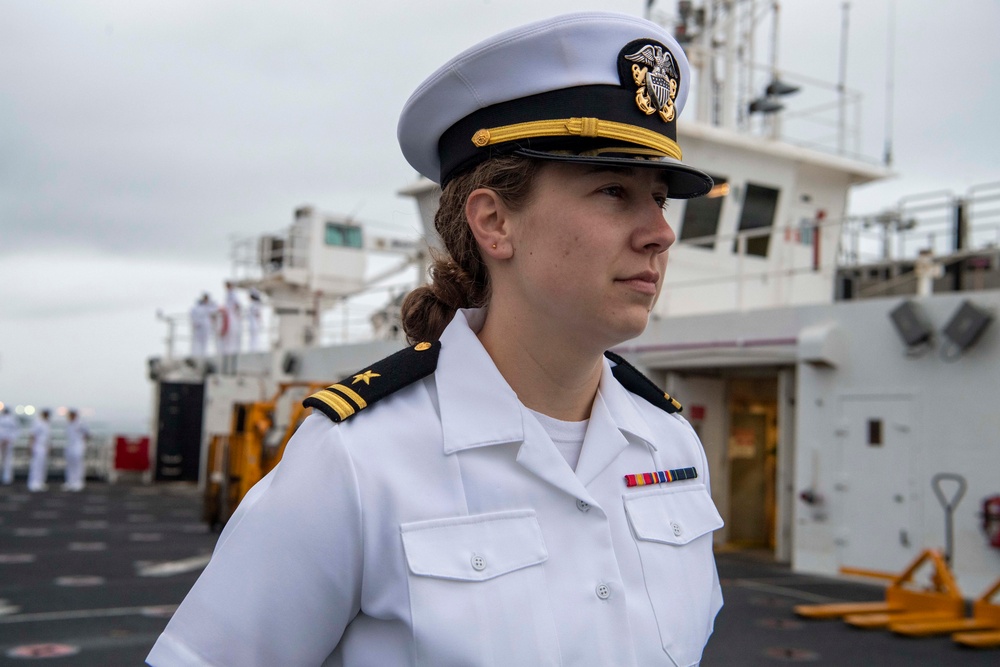 USNS Mercy Departs San Diego