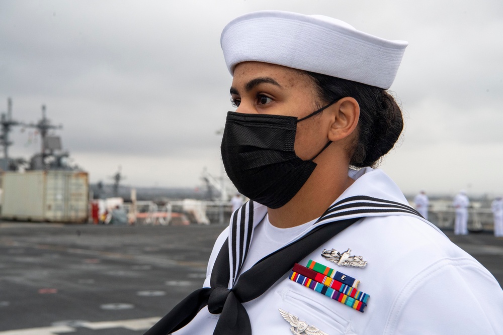 USNS Mercy Departs San Diego