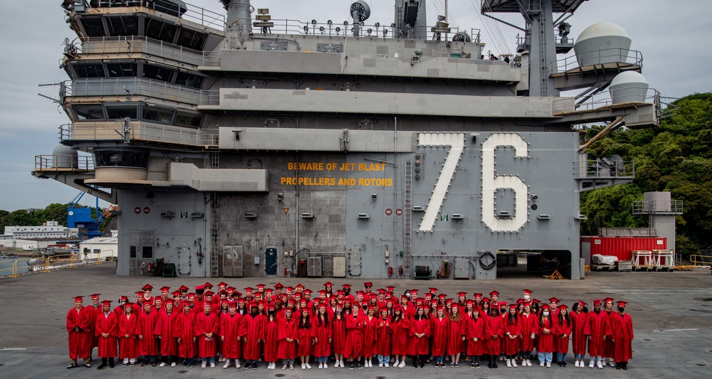 USS Ronald Reagan (CVN 76) Hosts High School Graduates