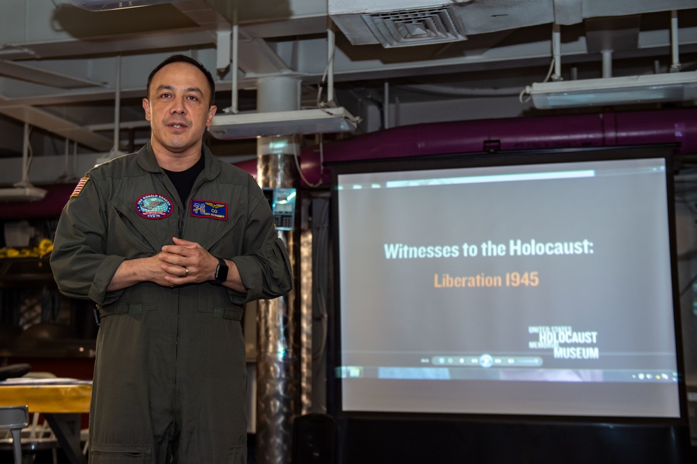 USS Ronald Reagan Hosts Holocaust Remembrance Event