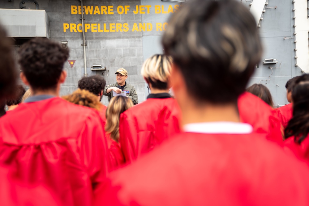 USS Ronald Reagan (CVN 76) Hosts High School Graduates