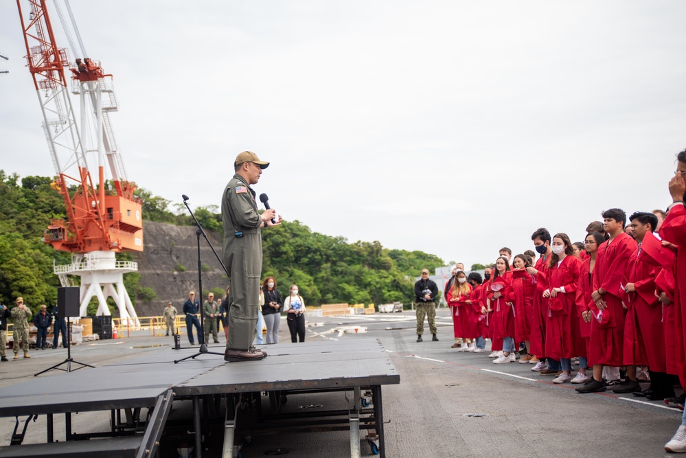 USS Ronald Reagan (CVN 76) Hosts High School Graduates