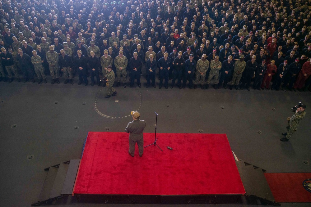 USS Ronald Reagan (CVN 76); All Hands Call