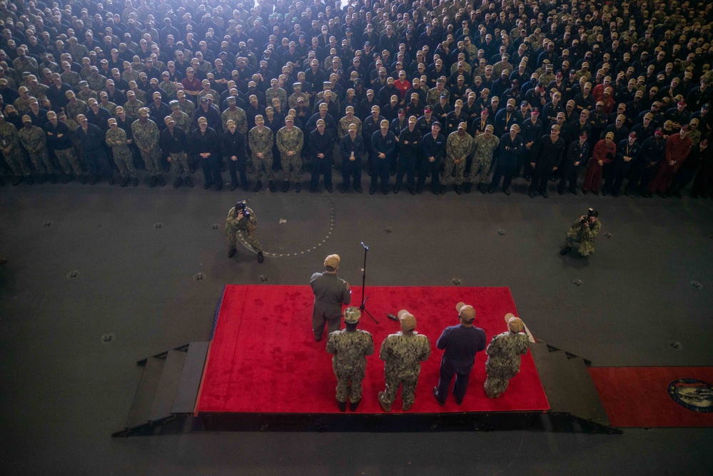 USS Ronald Reagan (CVN 76); All Hands Call