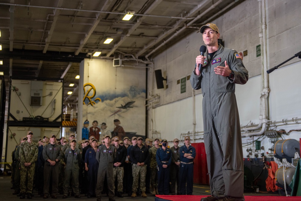 USS Ronald Reagan (CVN 76) All-hands Call