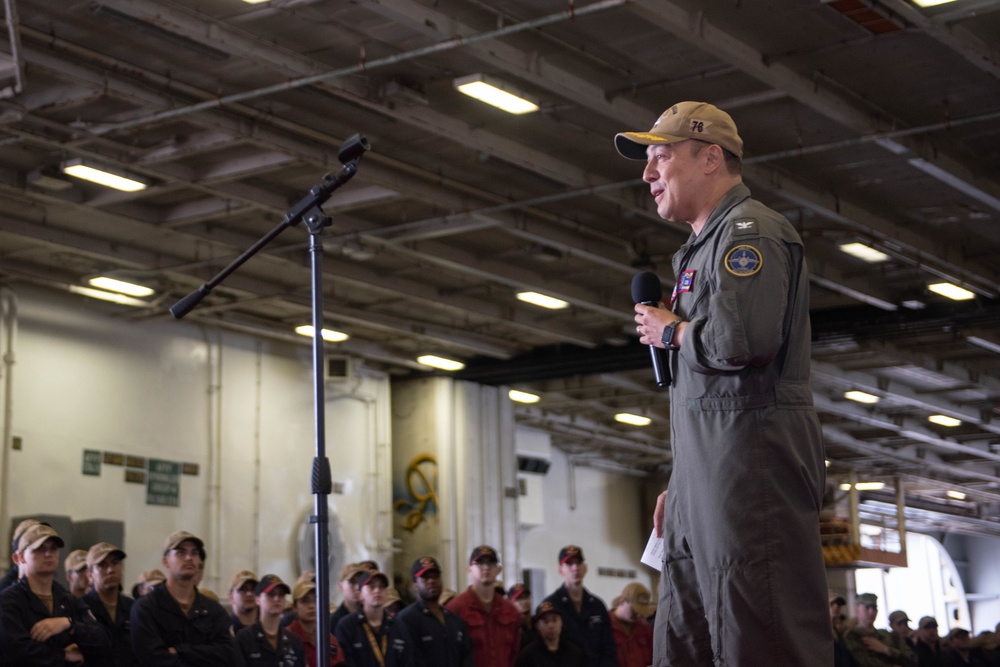 USS Ronald Reagan (CVN 76) All-hands Call