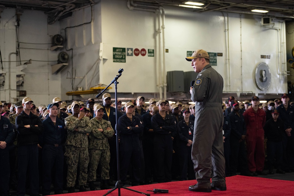 USS Ronald Reagan (CVN 76); All Hands Call