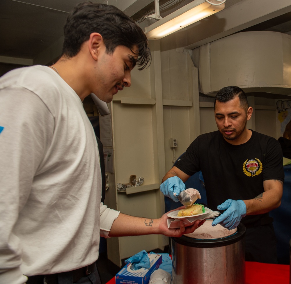 The Harry S. Truman Carrier Strike Group is on a scheduled deployment in the U.S. Sixth Fleet area of operations in support of naval operations to maintain maritime stability and security.