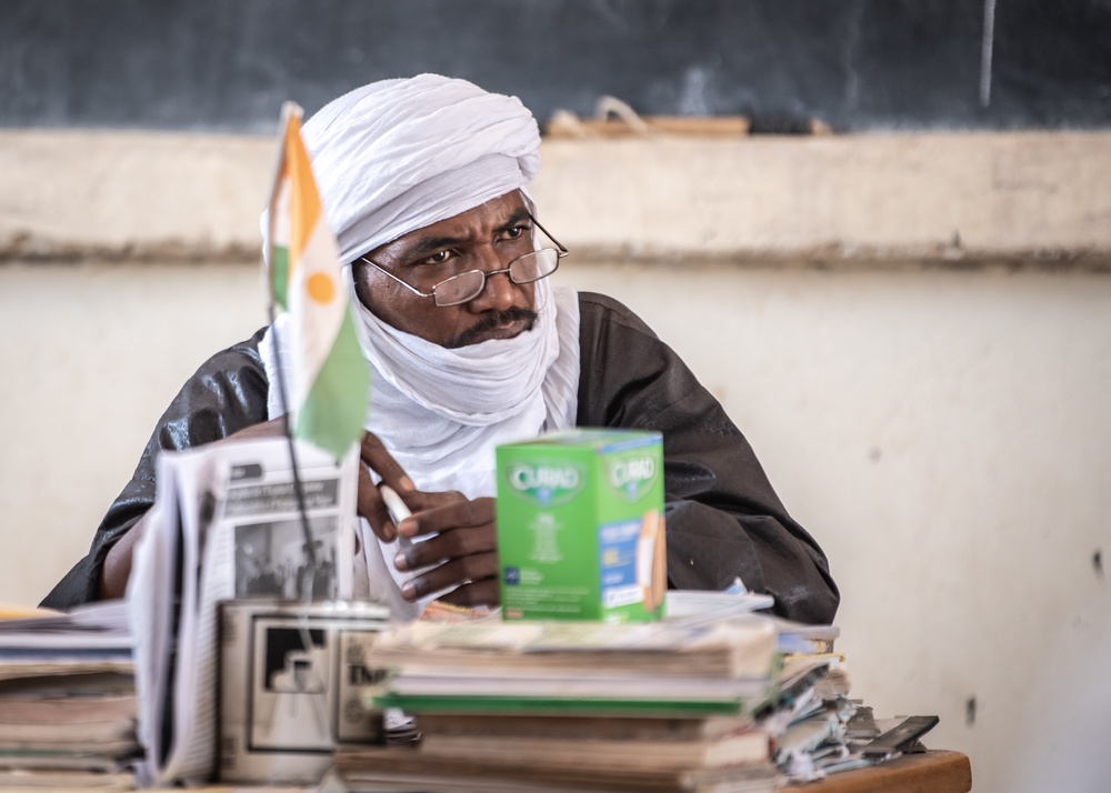 409th civil affairs team engages with villagers of Gofat Est