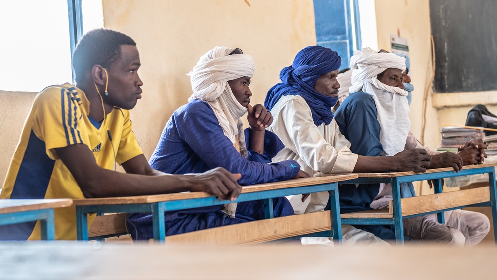 409th civil affairs team engages with villagers of Gofat Est