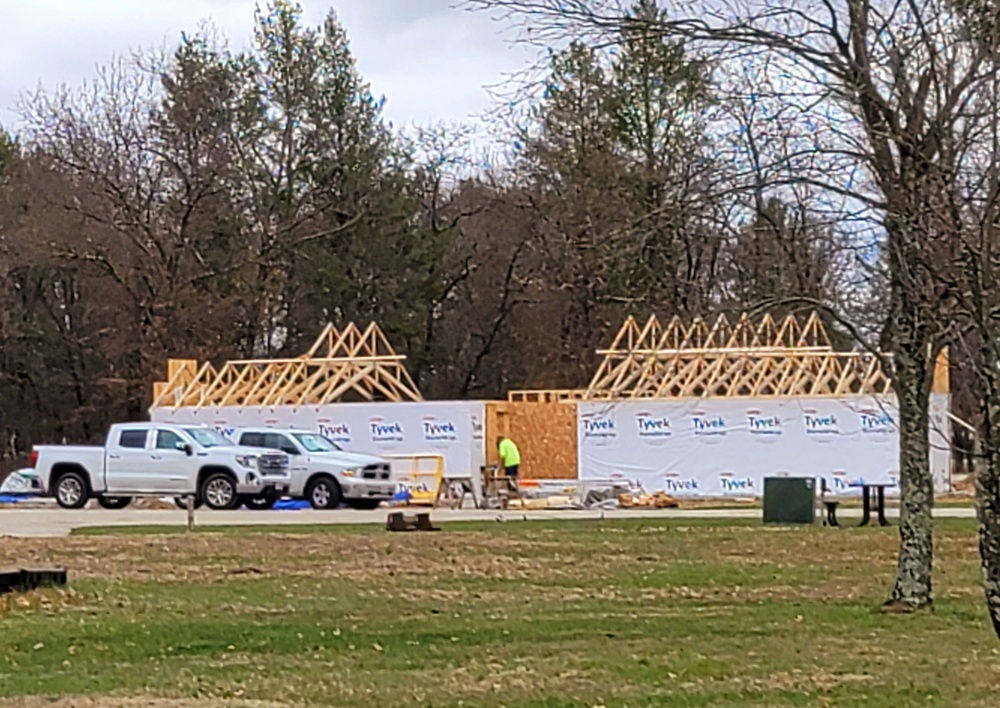 Construction is under way for new comfort station at Fort McCoy’s Pine View Campground