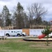Construction is under way for new comfort station at Fort McCoy’s Pine View Campground