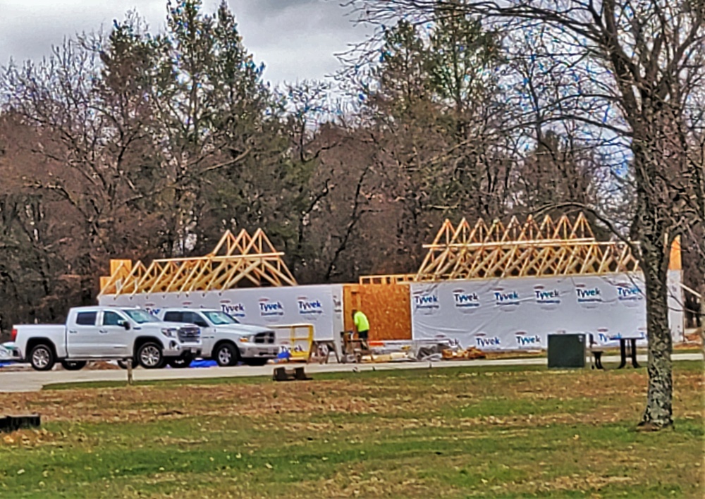 Construction is under way for new comfort station at Fort McCoy’s Pine View Campground