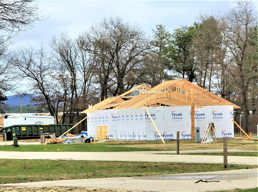 Construction is under way for new comfort station at Fort McCoy’s Pine View Campground