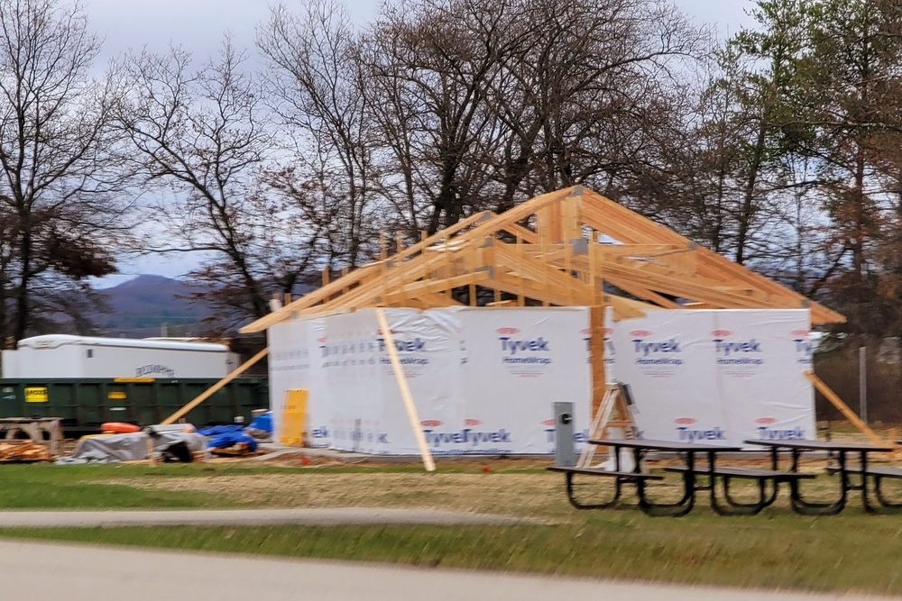 Construction is under way for new comfort station at Fort McCoy’s Pine View Campground