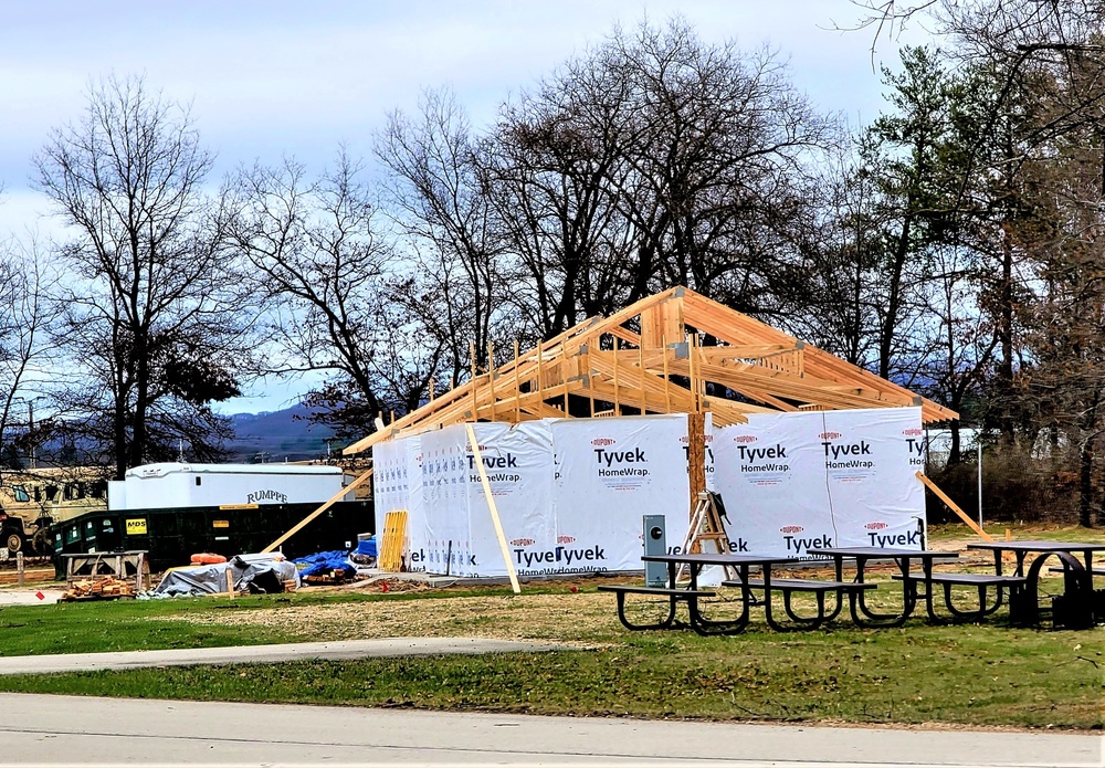 Construction is under way for new comfort station at Fort McCoy’s Pine View Campground