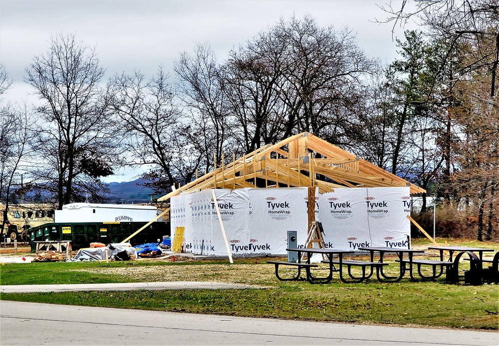 Construction is under way for new comfort station at Fort McCoy’s Pine View Campground
