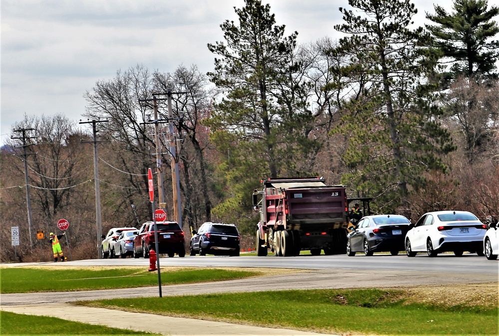 May 2022 brings spring road construction, maintenance at Fort McCoy