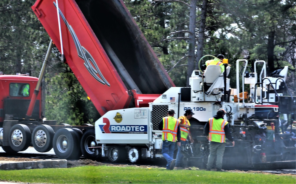 May 2022 brings spring road construction, maintenance at Fort McCoy