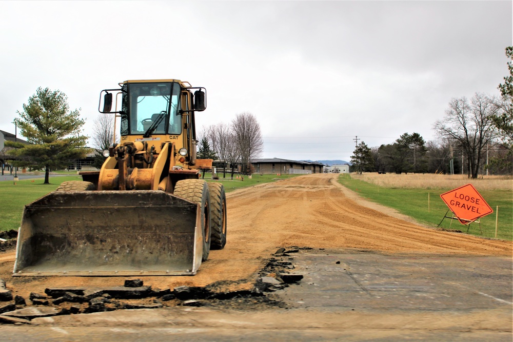 May 2022 brings spring road construction, maintenance at Fort McCoy