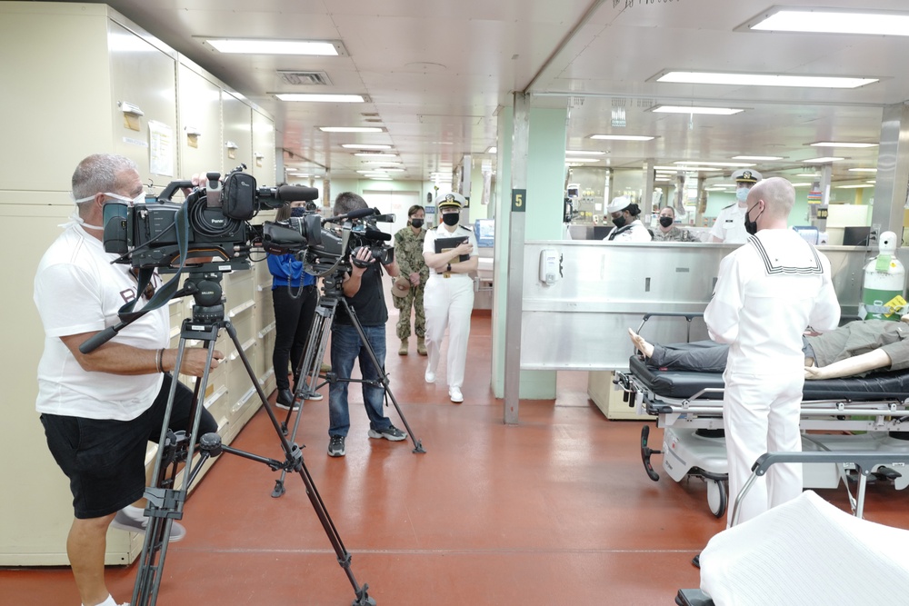 USNS Mercy conducts media tour prior to Pacific Partnership 22