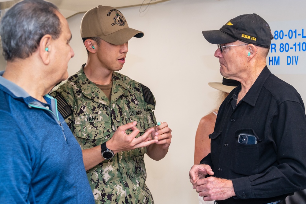 HMM-164 Veterans Visit USS Portland (LPD 27)