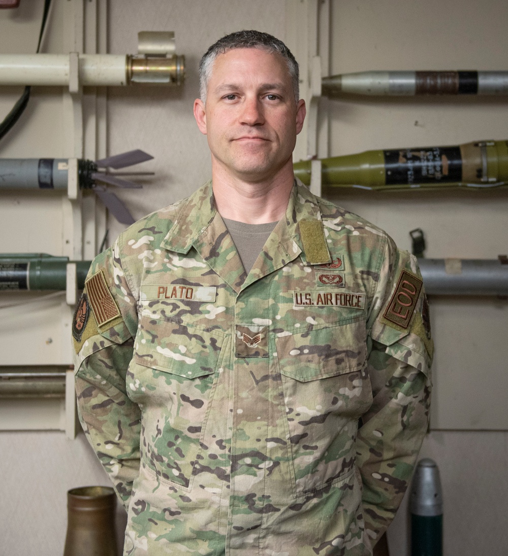 Explosive Ordnance Disposal Airman highlight