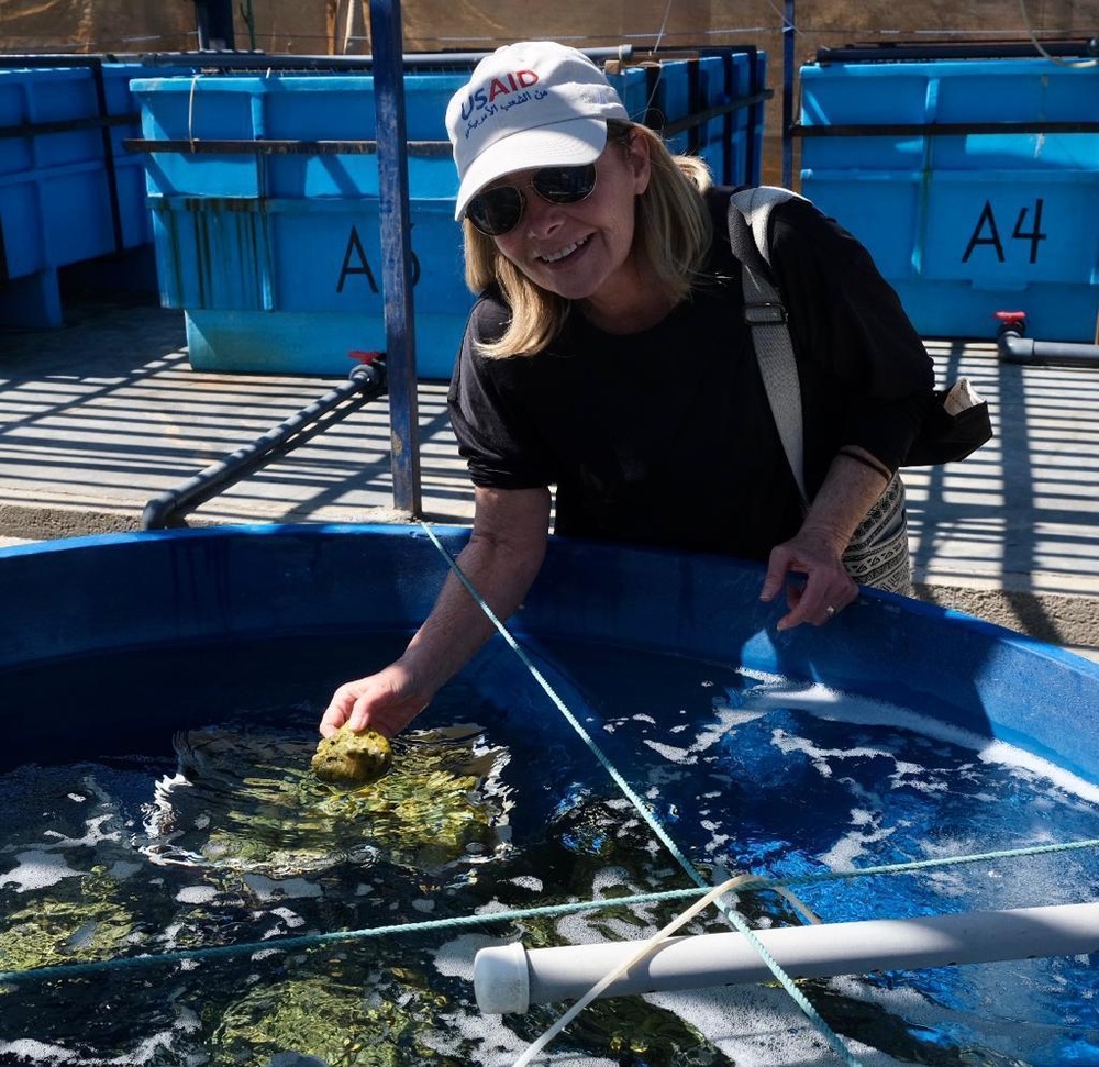 Egypt - Feb 2022 - Marsa Alam - USAID Mission Director Leslie Reed at HEPCA facilities - Photo by USAID/Ashley Thoet