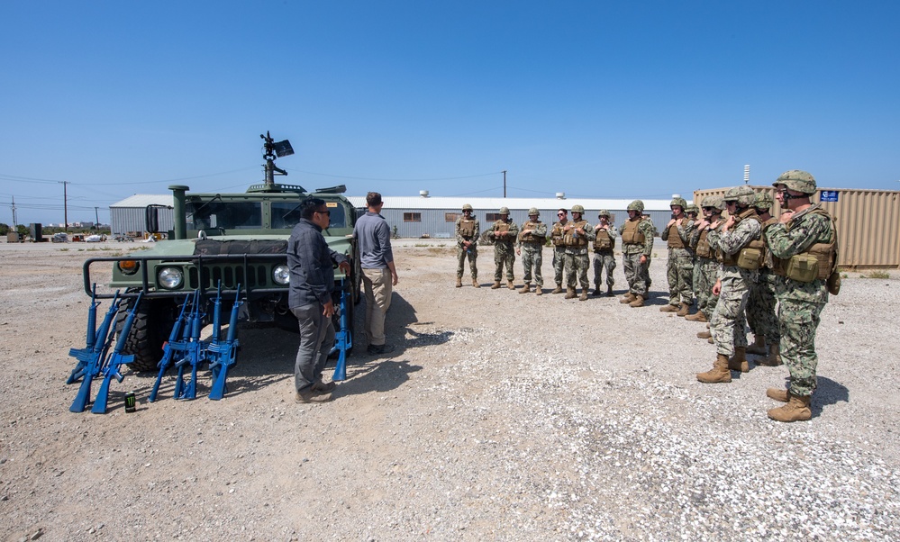 NMCB-5 rehearse tactical convoy skills during SMS Training