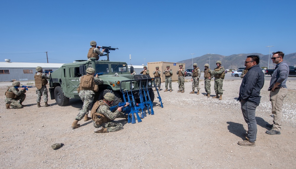 NMCB-5 rehearse tactical convoy skills during SMS Training