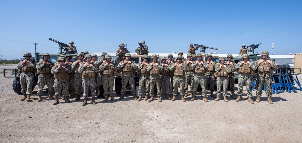 NMCB-5 rehearse tactical convoy skills during SMS Training