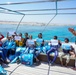 AMB Cohen with Students on HEPCA Bio Boat - Hamata Port