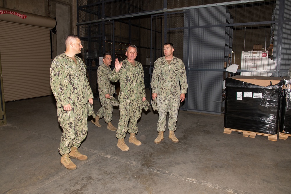 Force Master Chief visits NMCB-5 Seabees
