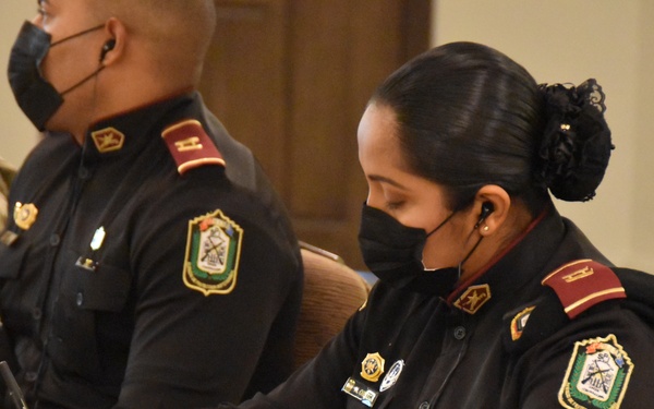 Members of Missouri National Guard's 35th Military Police Brigade Conduct Subject Matter Expert Exchange with Members of Panamanian Police and Protection Agencies.
