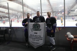 Slap Shot of the Louisiana Warriors Hockey Team, Division Champions