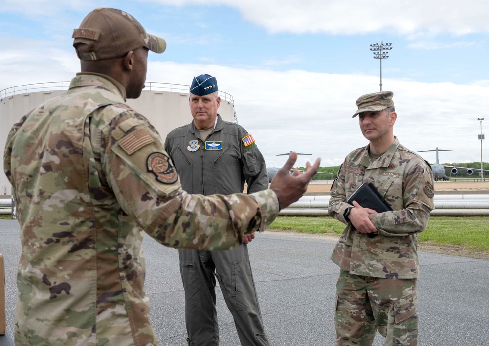 Air Mobility Command leadership experience Dover AFB mission