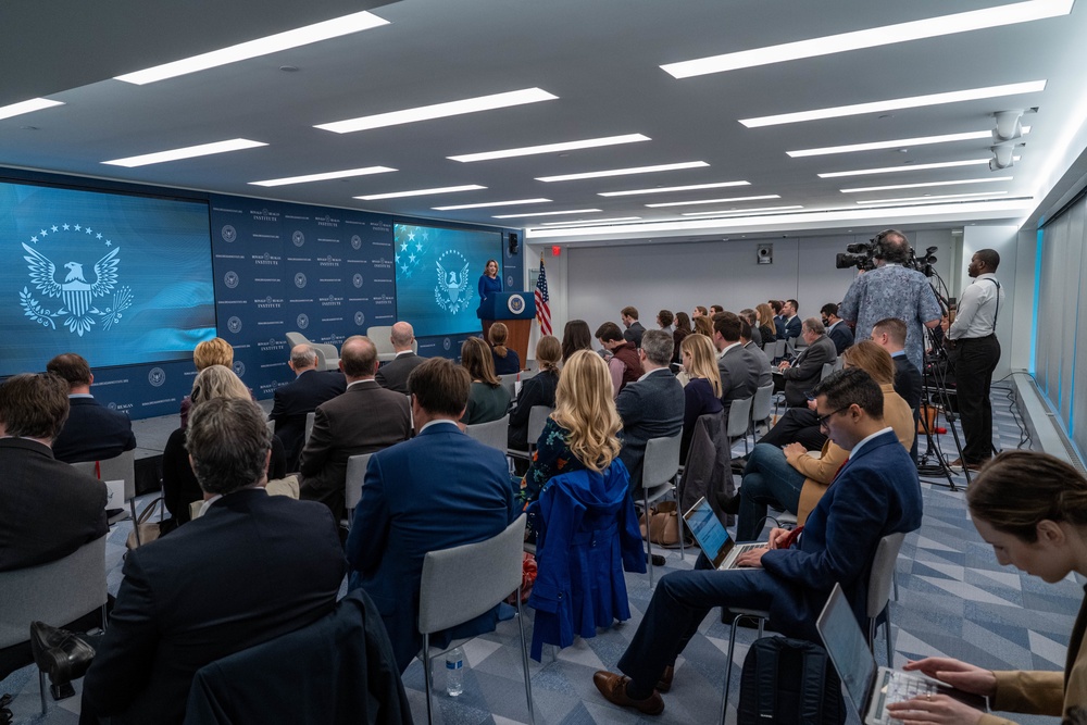 Secretary Hicks provides remarks at Ronald Reagan Institute