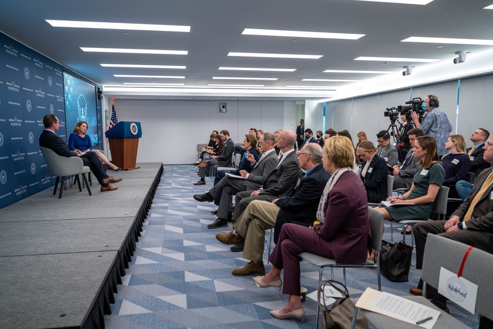 Secretary Hicks provides remarks at Ronald Reagan Institute