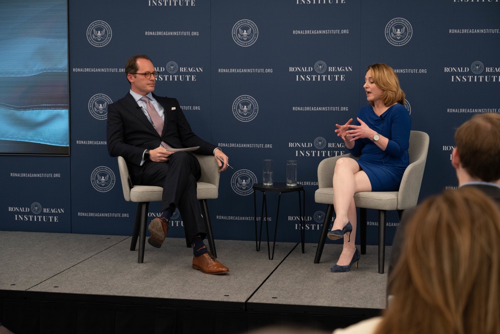 Secretary Hicks provides remarks at Ronald Reagan Institute