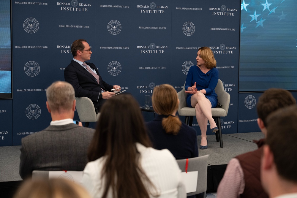 Secretary Hicks provides remarks at Ronald Reagan Institute