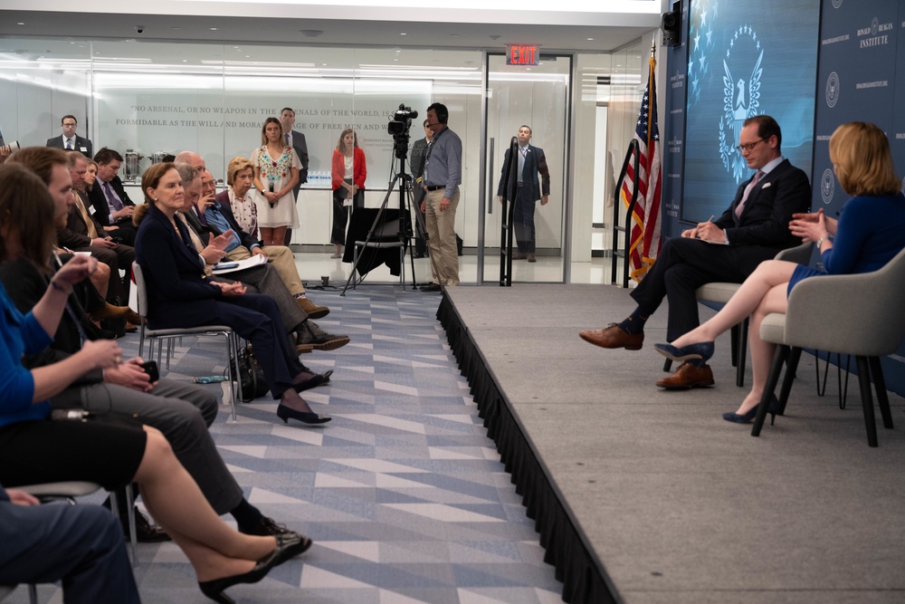 Secretary Hicks provides remarks at Ronald Reagan Institute