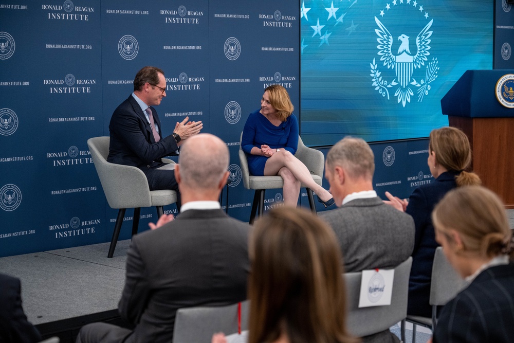 Secretary Hicks provides remarks at Ronald Reagan Institute