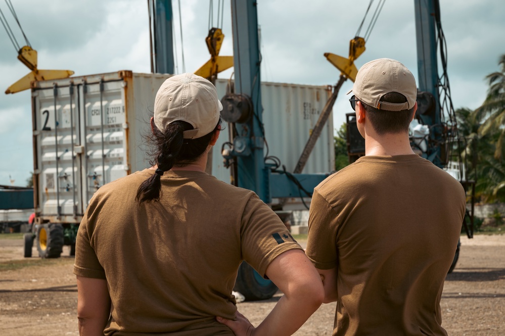 Exercise TRADEWINDS - Sea Container Unloading