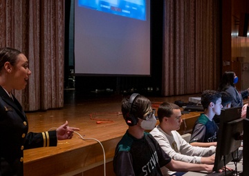 Tech Nigh at Crockett Middle School during Trenton Navy Week