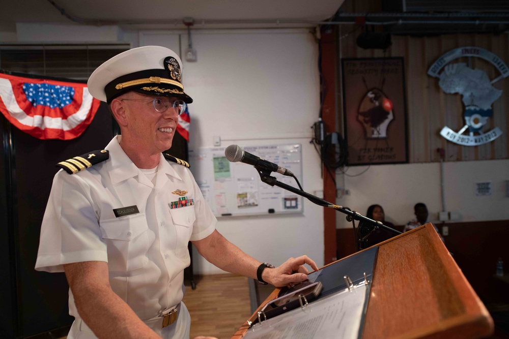 Camp Lemonnier Holds Change of Command