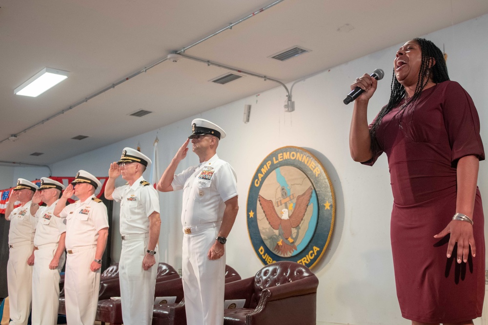 Camp Lemonnier Holds Change of Command