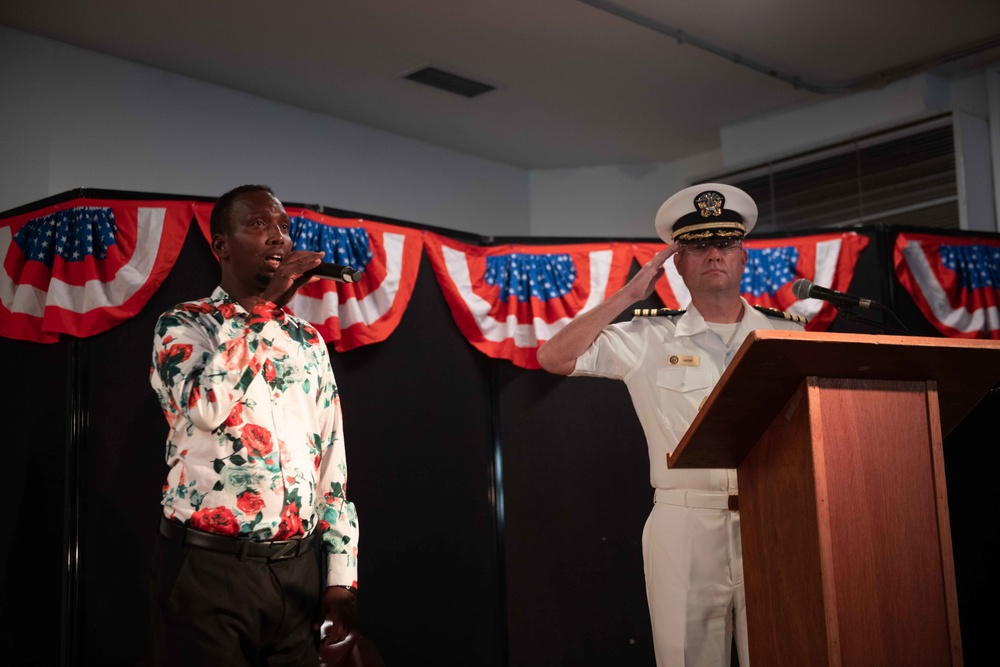 Camp Lemonnier Holds Change of Command