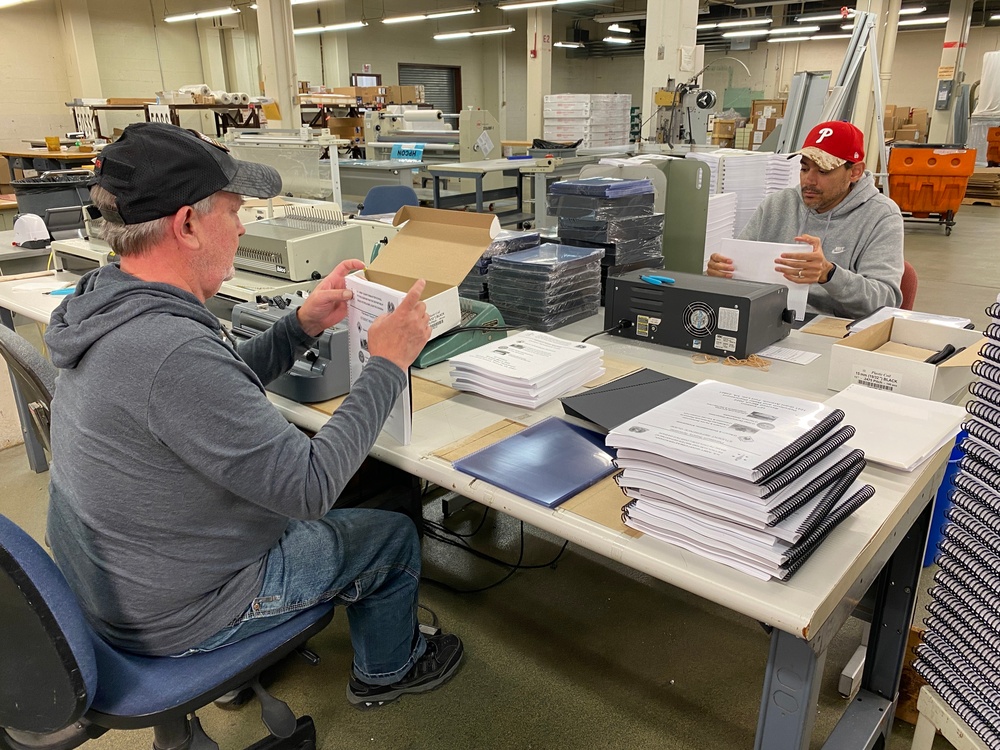 Spiraling Manuals, DLA Document Services Philadelphia