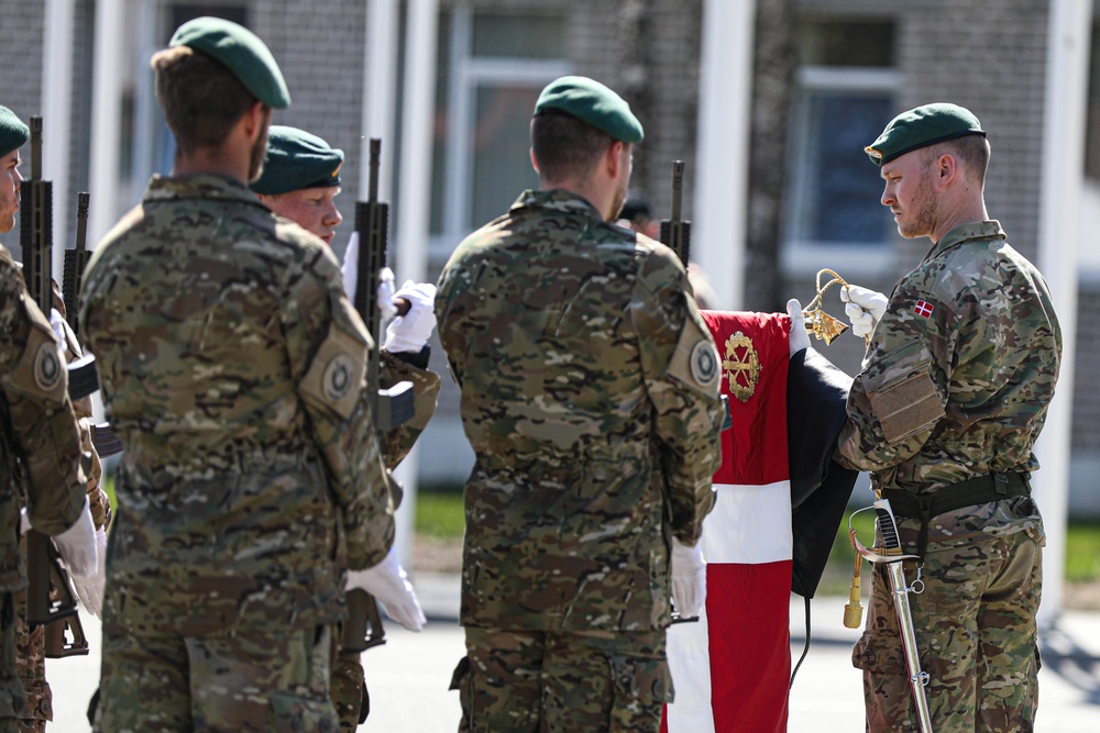 Danish soldiers arrive to FOS Adazi, Latvia